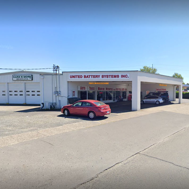an image of the exterior of the United Battery store in Longview
