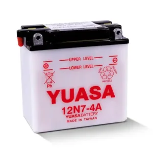 an image of Yuasa's 12N7-4A battery