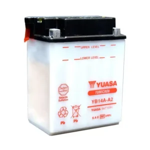 an image of Yuasa's YB14A-A2 battery