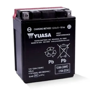 an image of Yuasa's YTX14AHL-BS battery