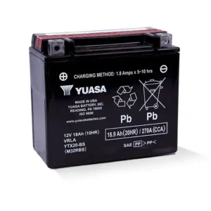 an image of Yuasa's YTX20-BS battery