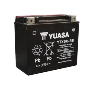 an image of Yuasa's YTX20L-BS battery