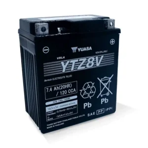 an image of Yuasa's YTZ8V battery