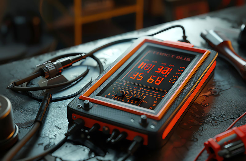 an image of a battery tester for maintenance